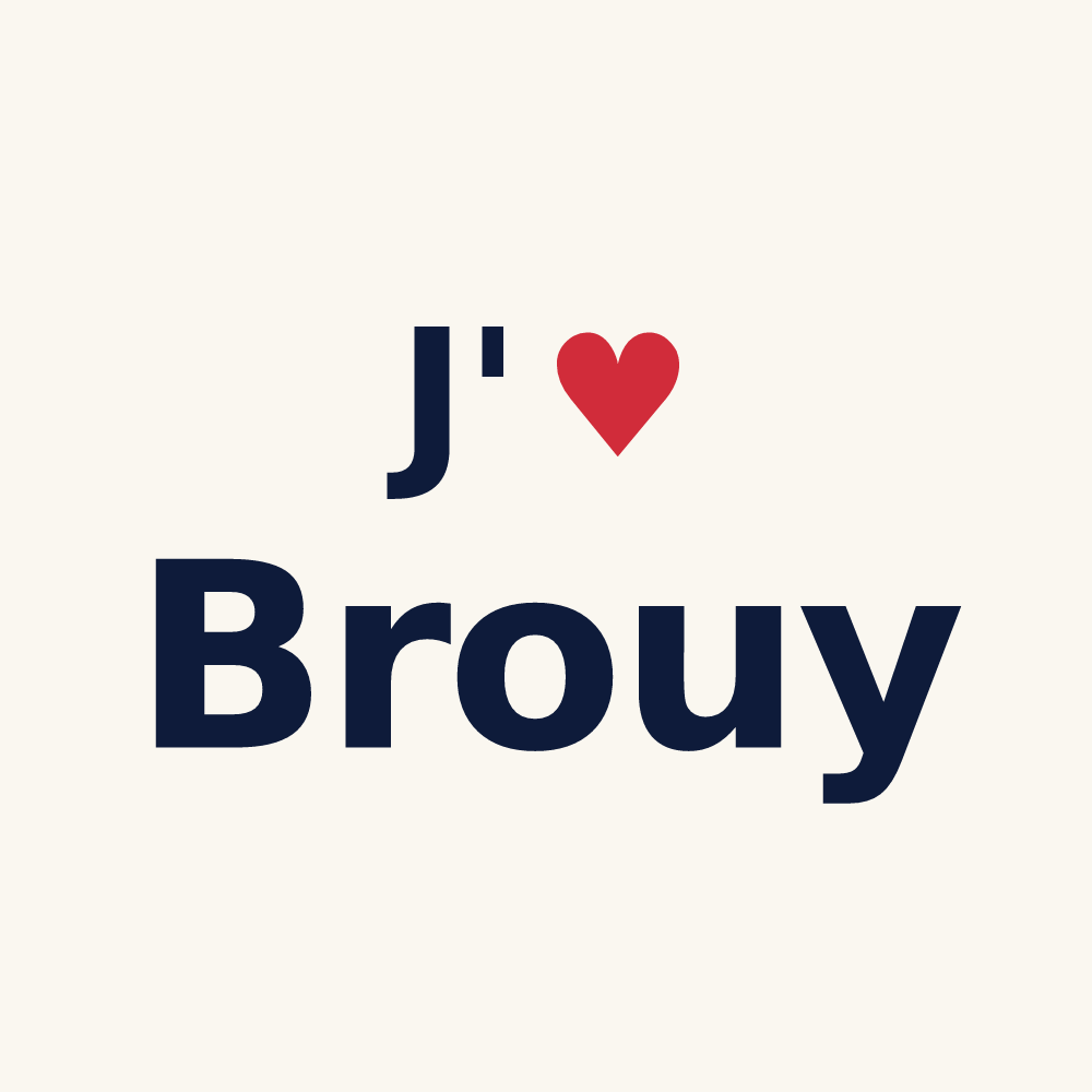 Tasse personnalisée Brouy — design J'aime Brouy