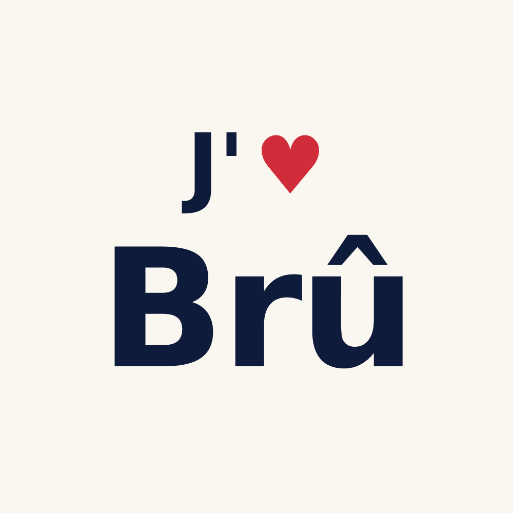 Tasse personnalisée Brû — design J'aime Brû
