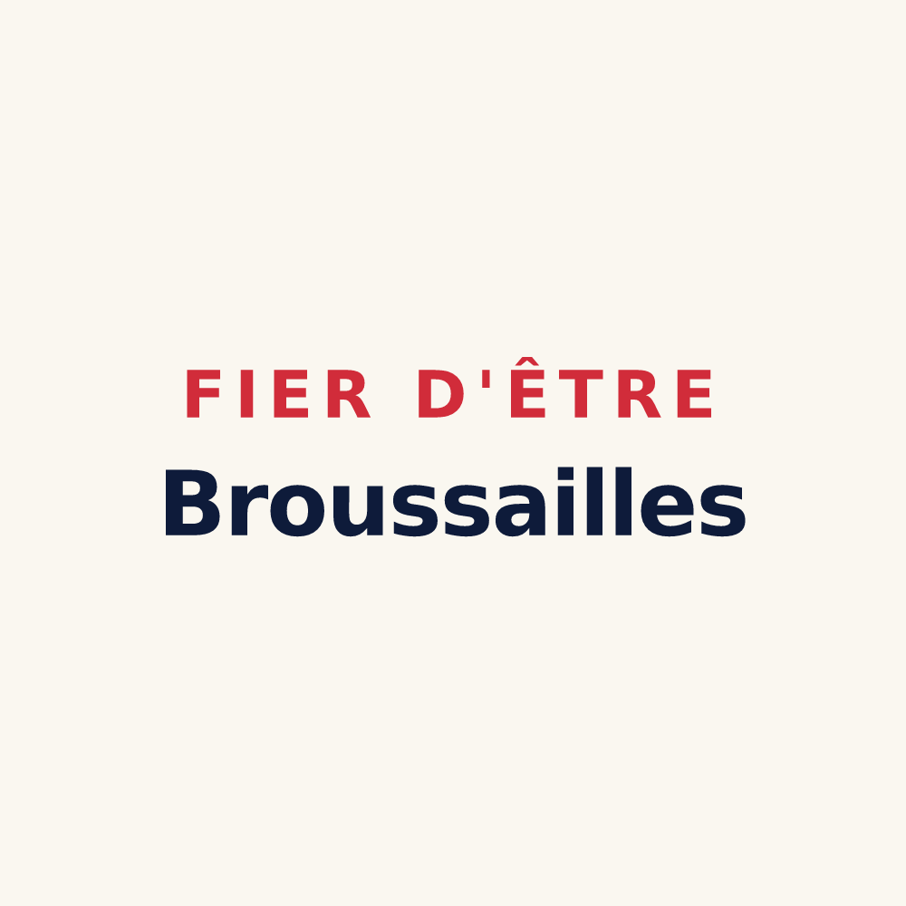 Tasse « Fier d'être Broussailles » — design pour Brû