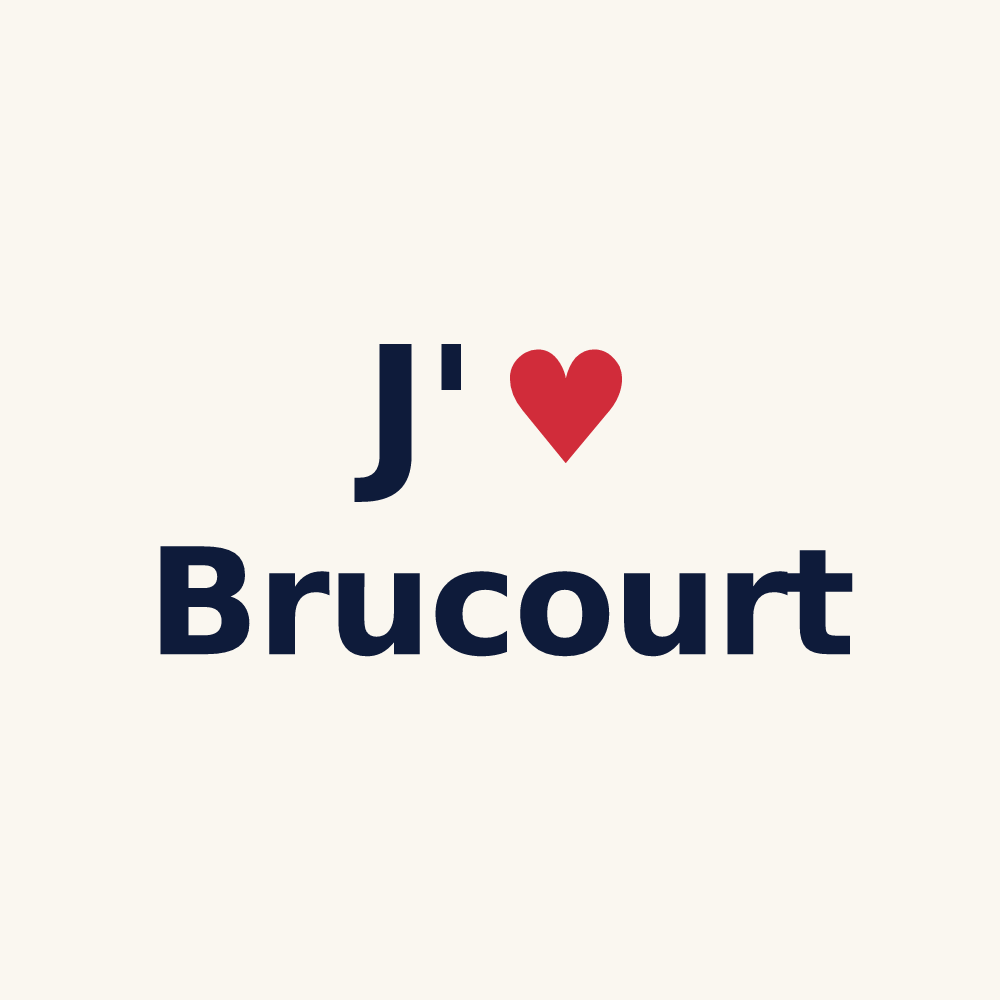 Tasse personnalisée Brucourt — design J'aime Brucourt