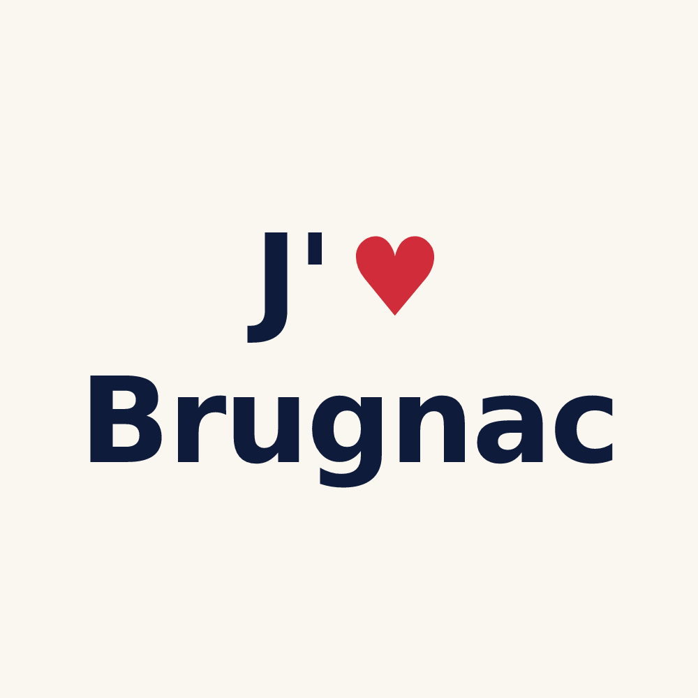 Tasse personnalisée Brugnac — design J'aime Brugnac
