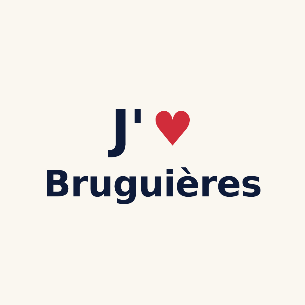 Tasse personnalisée Bruguières — design J'aime Bruguières