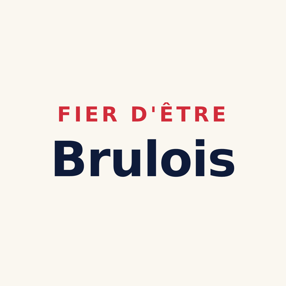 Tasse « Fier d'être Brulois » — design pour Bruley