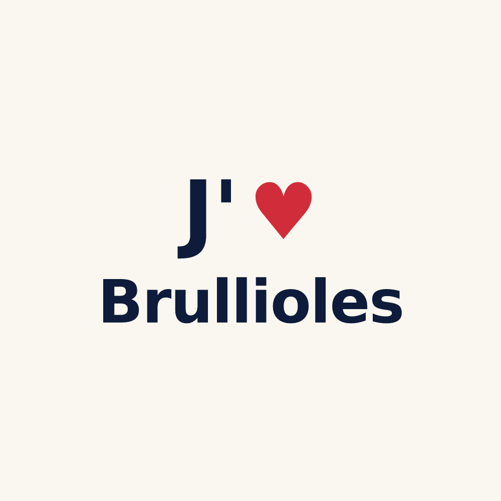 Tasse personnalisée Brullioles — design J'aime Brullioles
