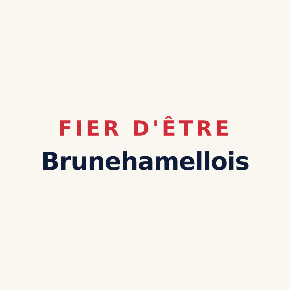 Tasse « Fier d'être Brunehamellois » — design pour Brunehamel