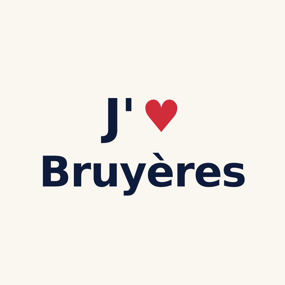 Tasse personnalisée Bruyères — design J'aime Bruyères