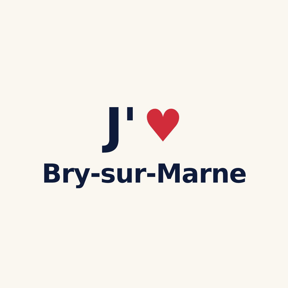 Tasse personnalisée Bry-sur-Marne — design J'aime Bry-sur-Marne
