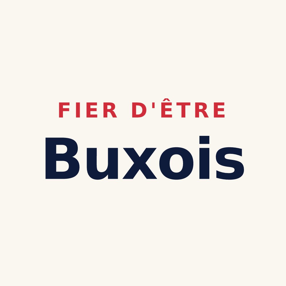 Tasse « Fier d'être Buxois » — design pour Bû