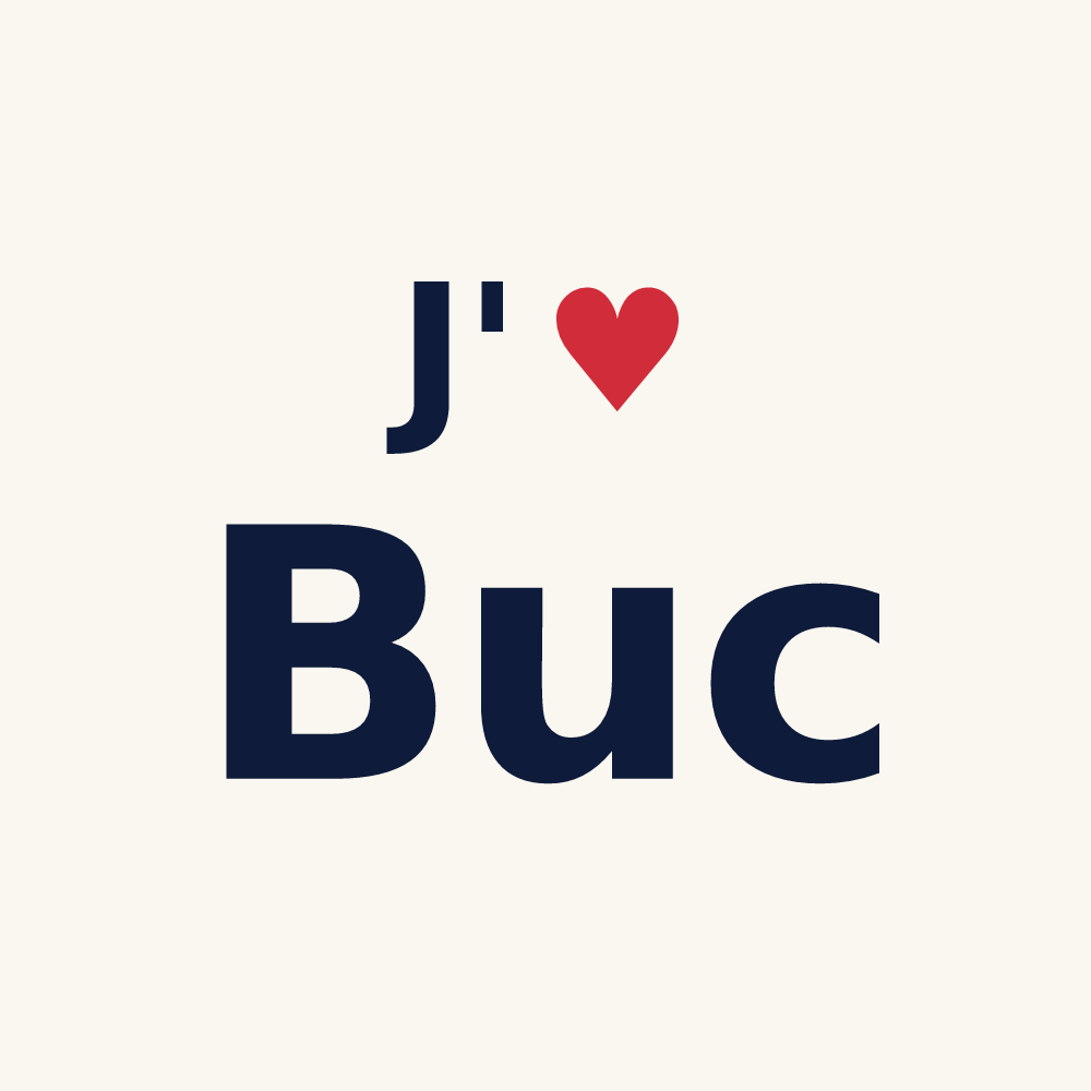 Tasse personnalisée Buc — design J'aime Buc