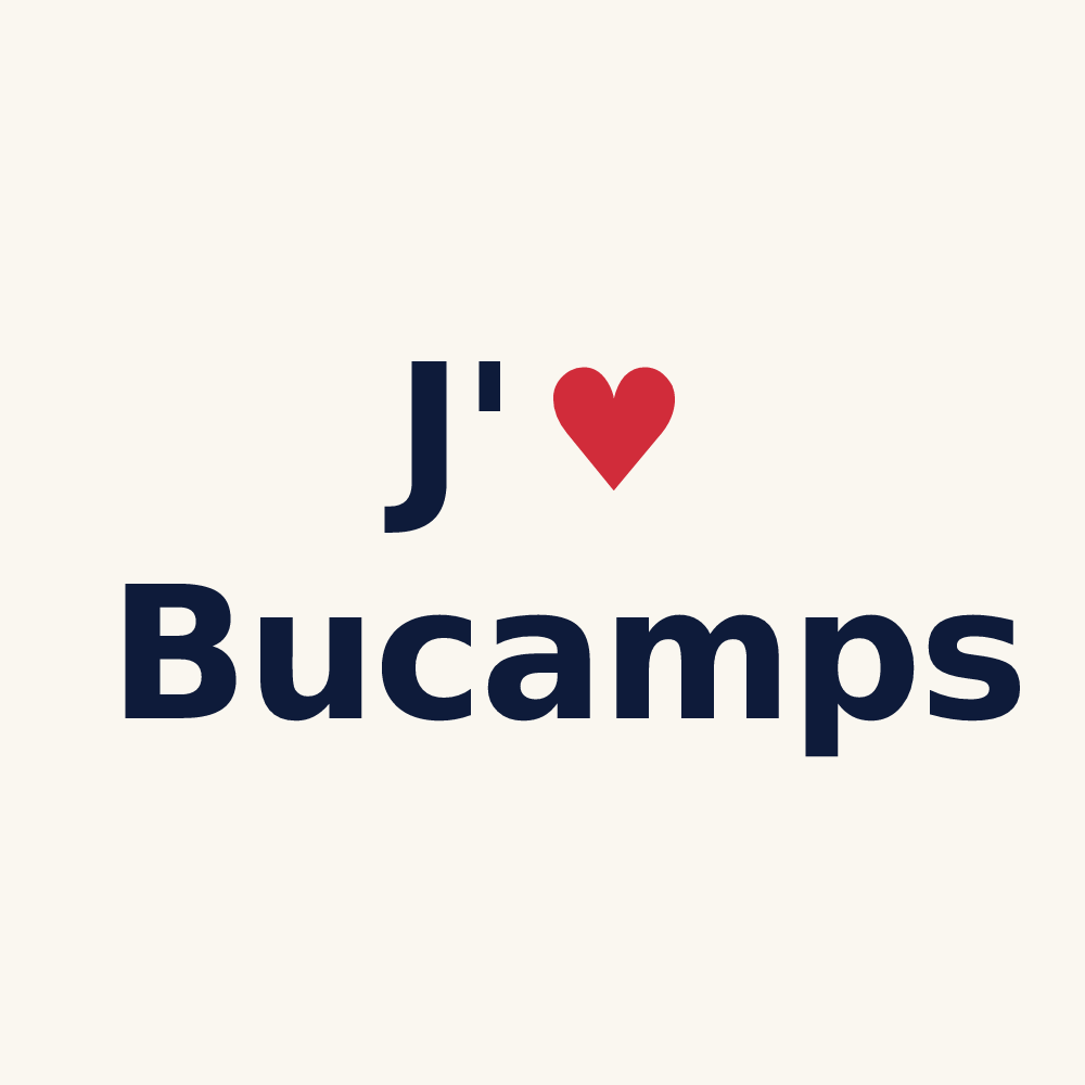 Tasse personnalisée Bucamps — design J'aime Bucamps