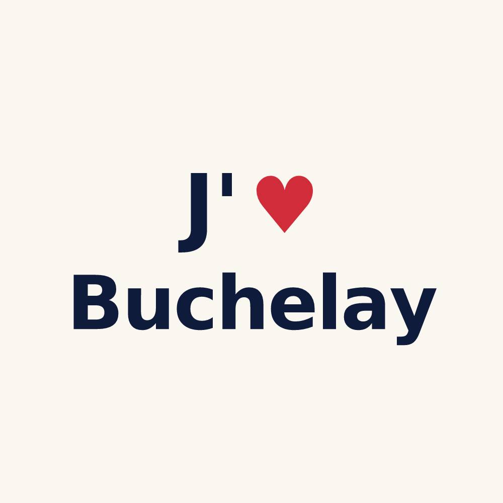 Tasse personnalisée Buchelay — design J'aime Buchelay