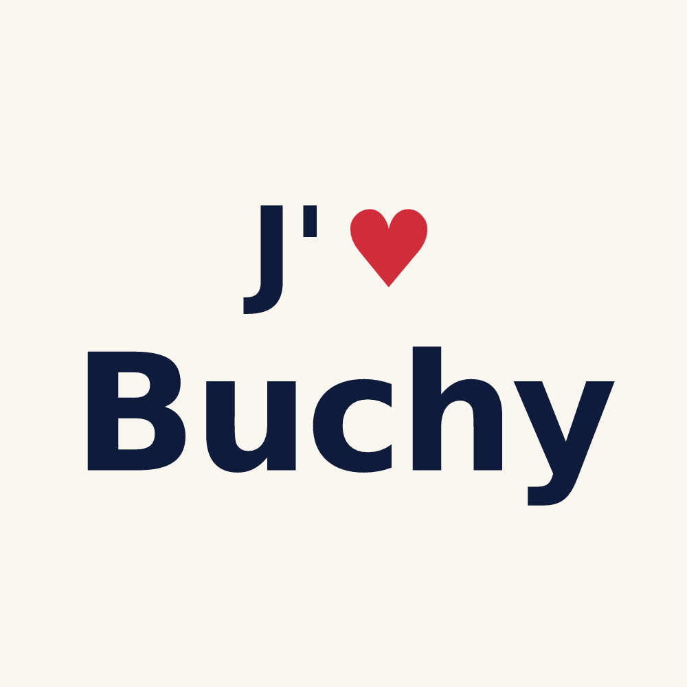 Tasse personnalisée Buchy — design J'aime Buchy