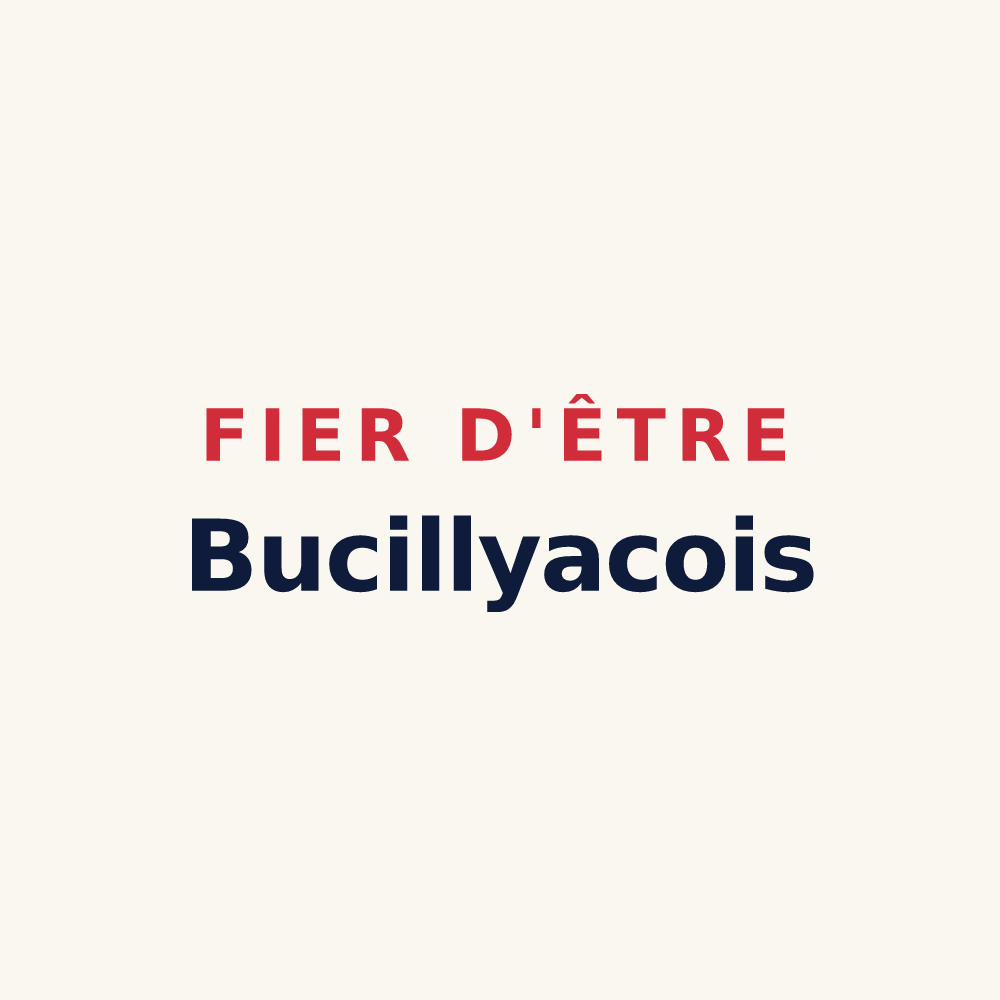 Tasse « Fier d'être Bucillyacois » — design pour Bucilly