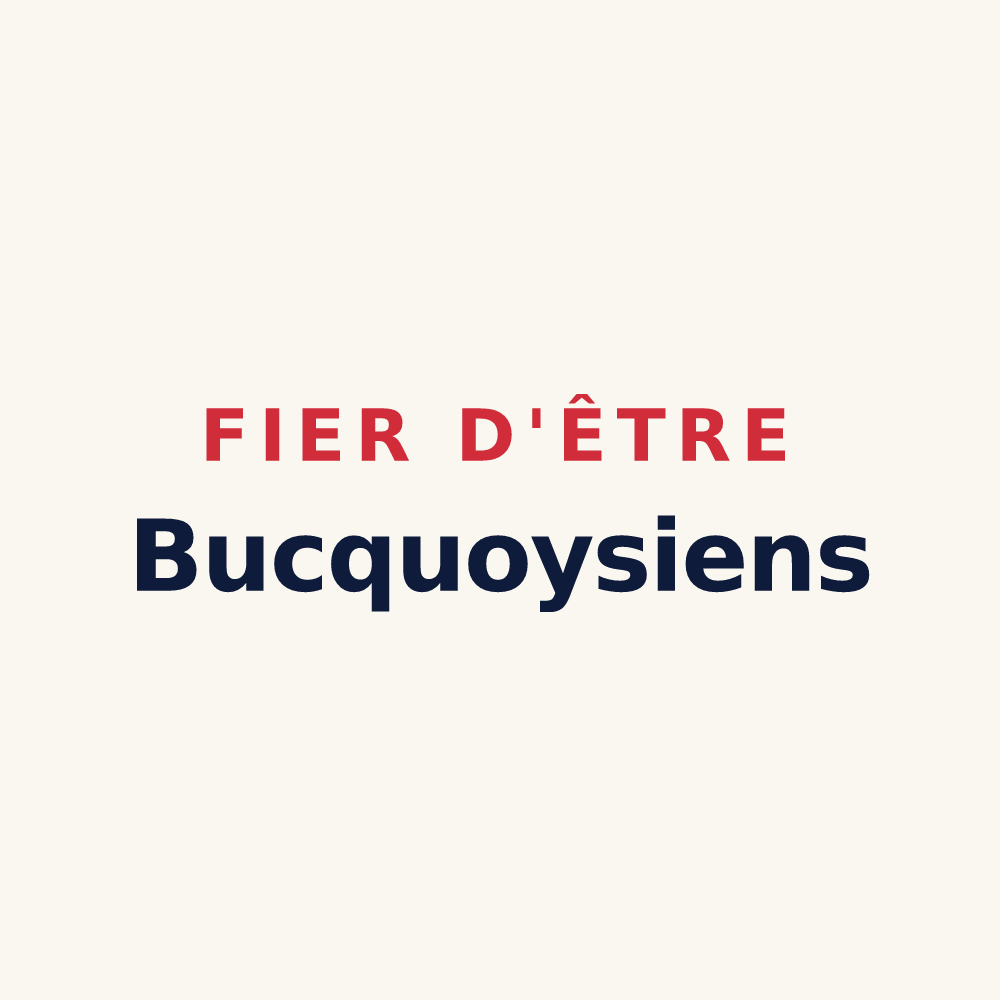 Tasse « Fier d'être Bucquoysiens » — design pour Bucquoy