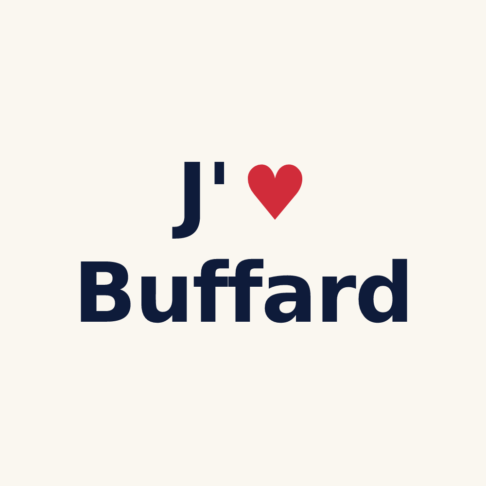 Tasse personnalisée Buffard — design J'aime Buffard