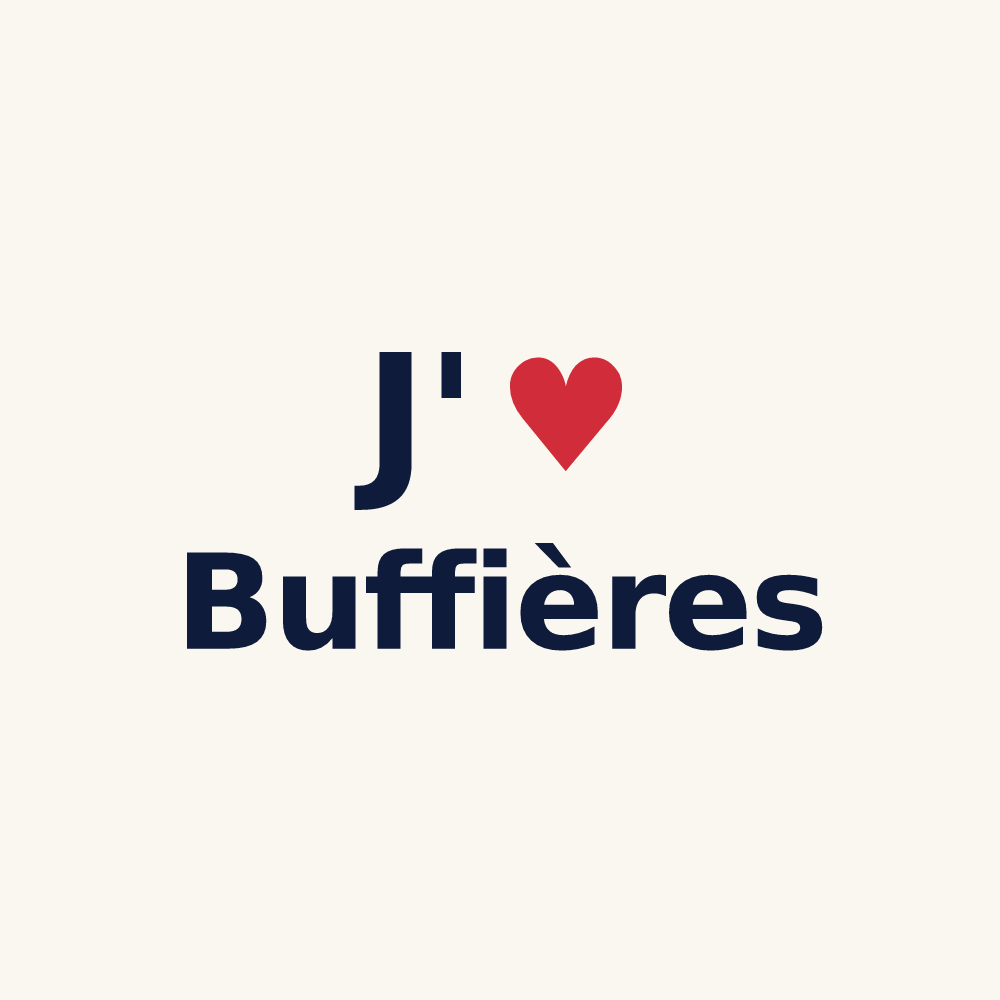 Tasse personnalisée Buffières — design J'aime Buffières