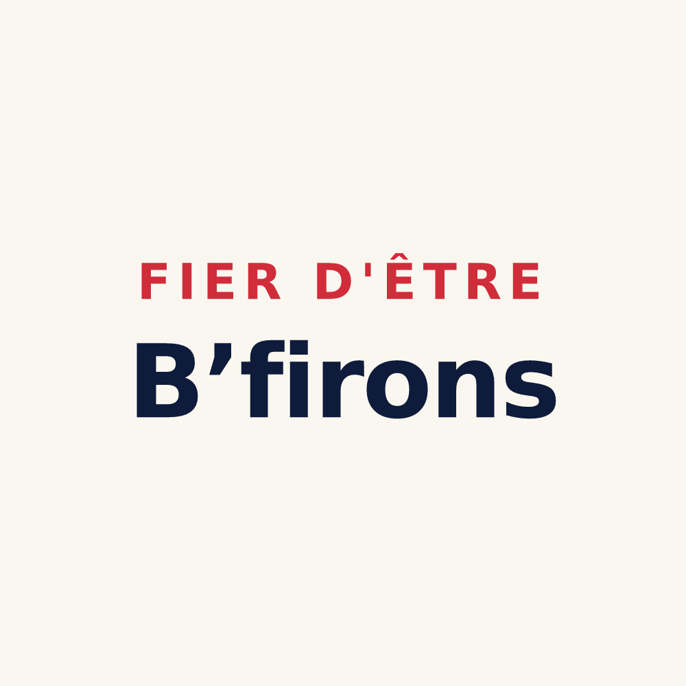 Tasse « Fier d'être B’firons » — design pour Buffières