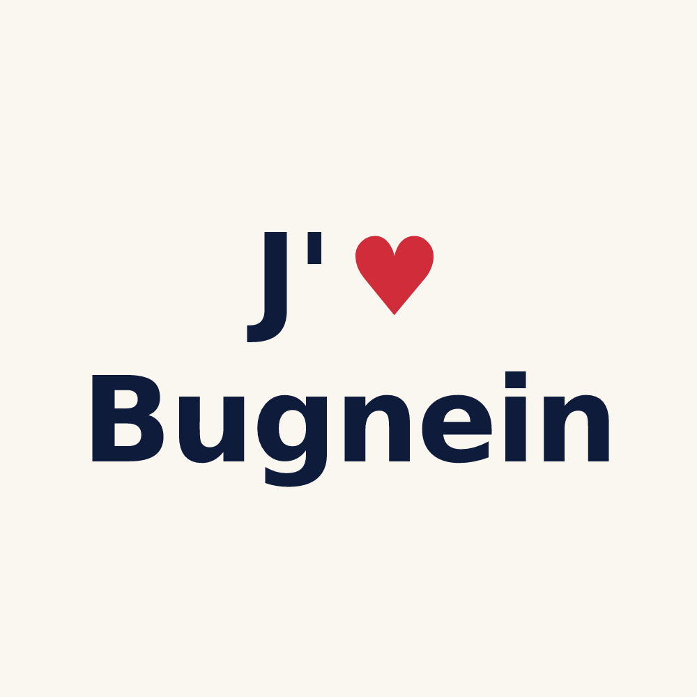 Tasse personnalisée Bugnein — design J'aime Bugnein