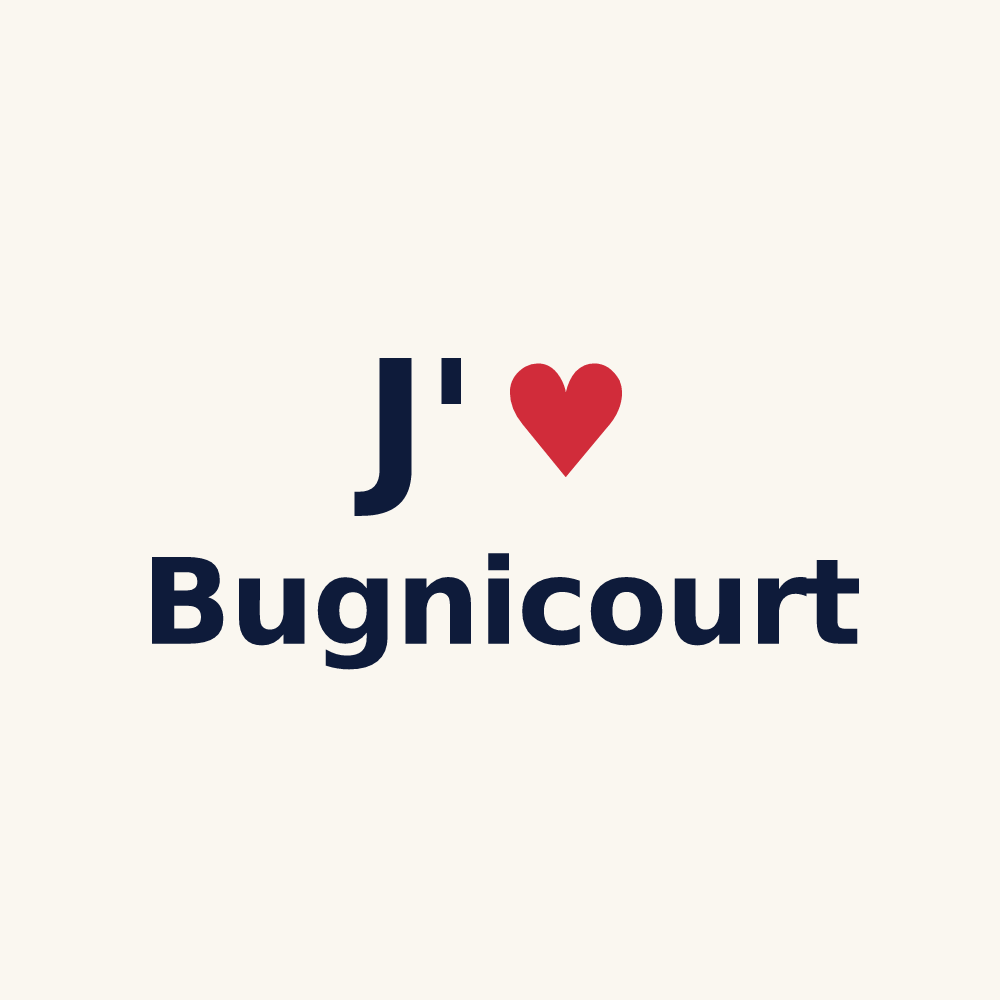 Tasse personnalisée Bugnicourt — design J'aime Bugnicourt