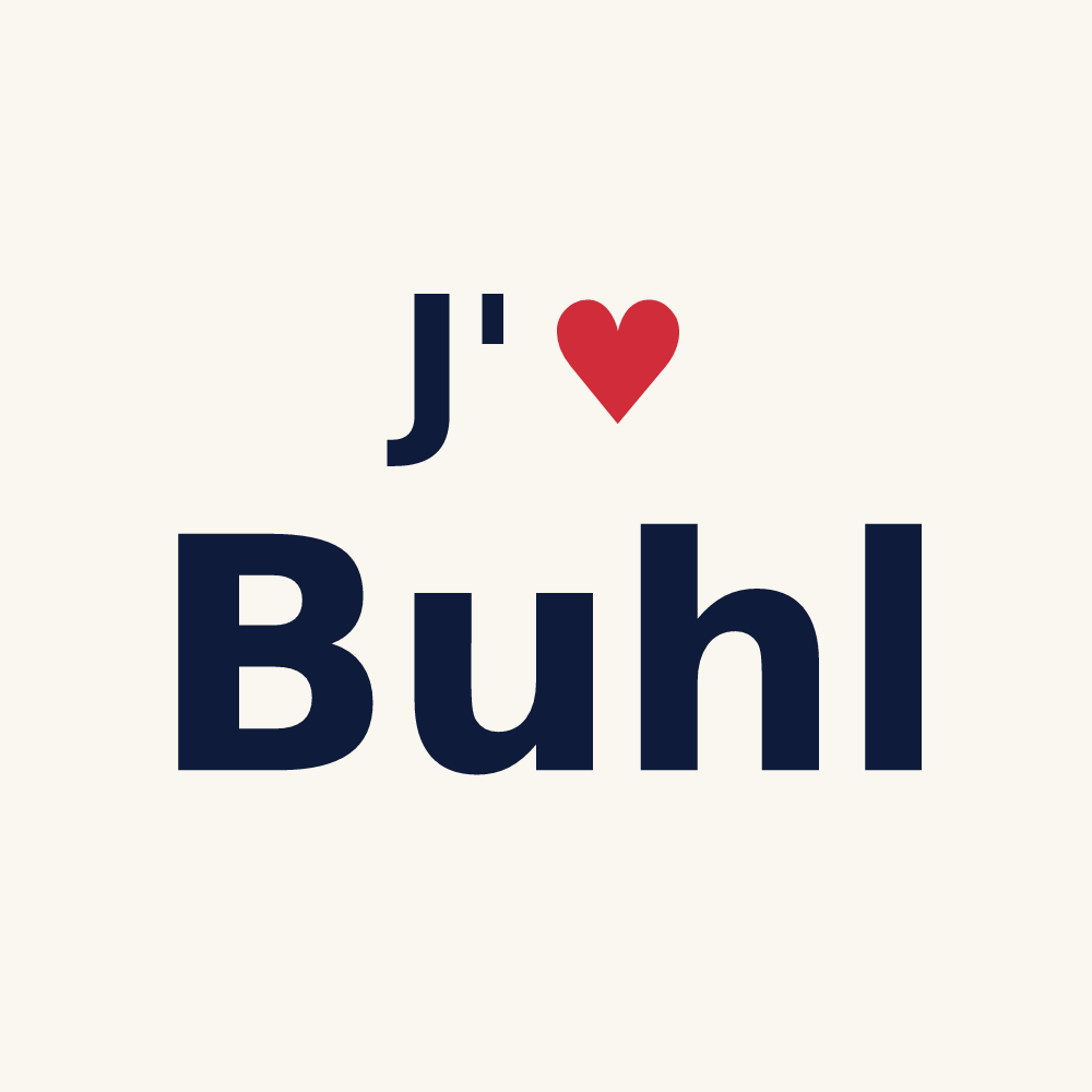 Tasse personnalisée Buhl — design J'aime Buhl