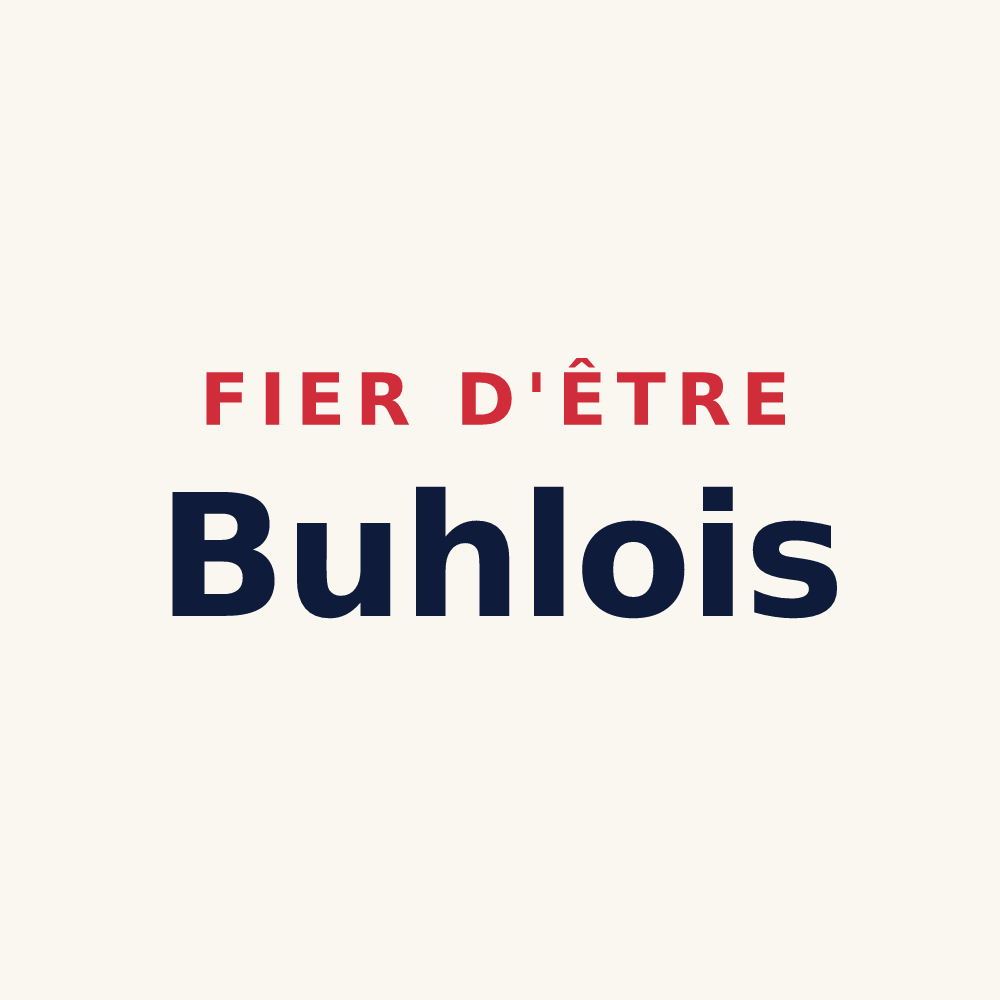 Tasse « Fier d'être Buhlois » — design pour Buhl