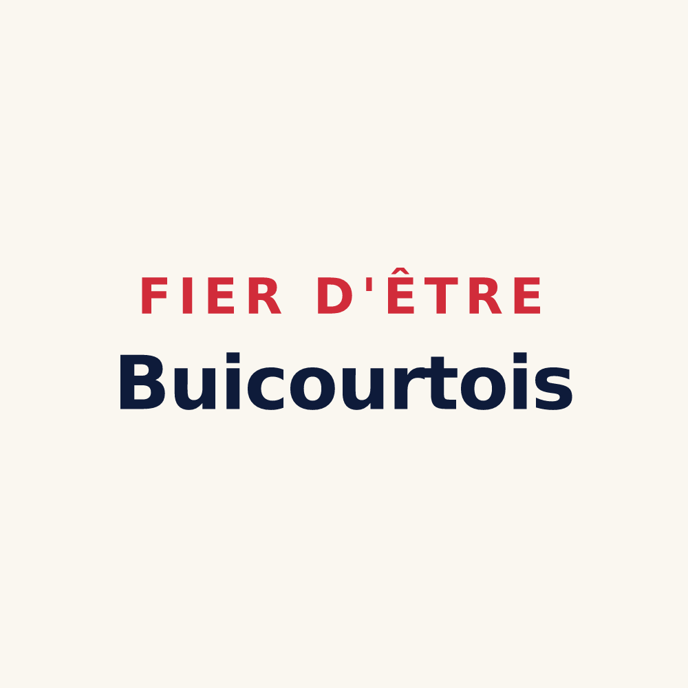 Tasse « Fier d'être Buicourtois » — design pour Buicourt