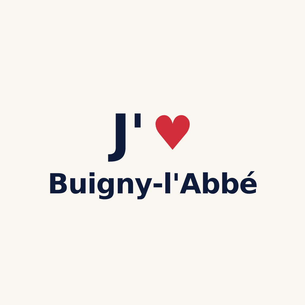 Tasse personnalisée Buigny-l'Abbé — design J'aime Buigny-l'Abbé