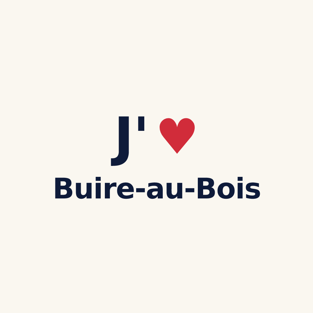 Tasse personnalisée Buire-au-Bois — design J'aime Buire-au-Bois