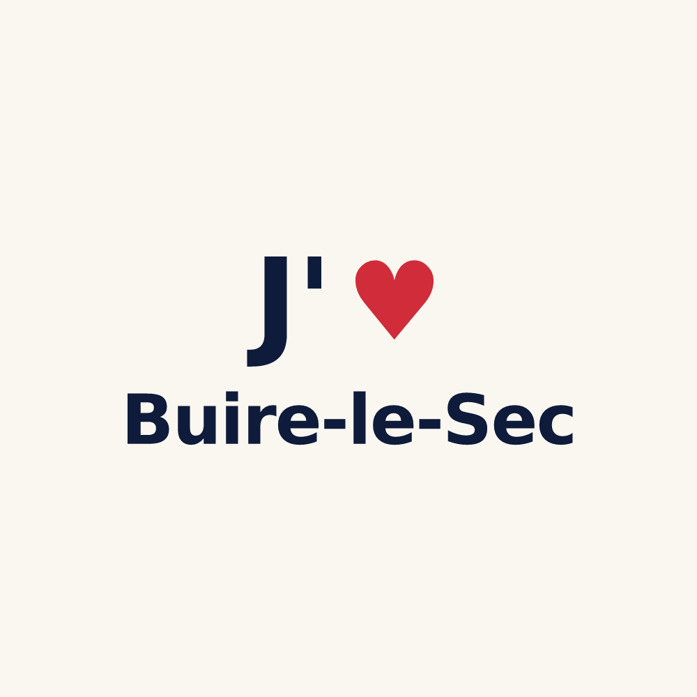 Tasse personnalisée Buire-le-Sec — design J'aime Buire-le-Sec