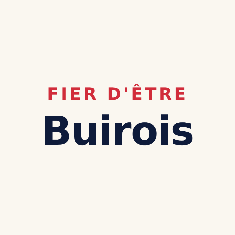 Tasse « Fier d'être Buirois » — design pour Buire-sur-l'Ancre