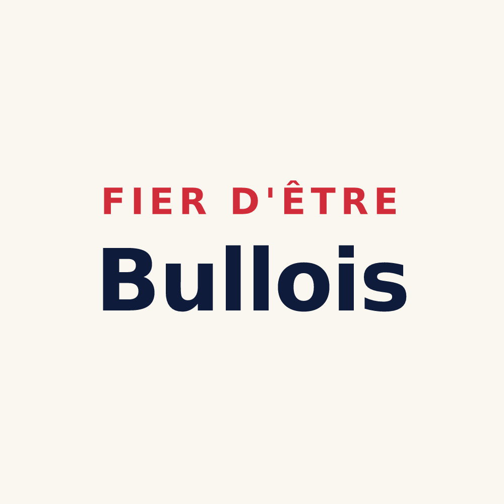 Tasse « Fier d'être Bullois » — design pour Bulles