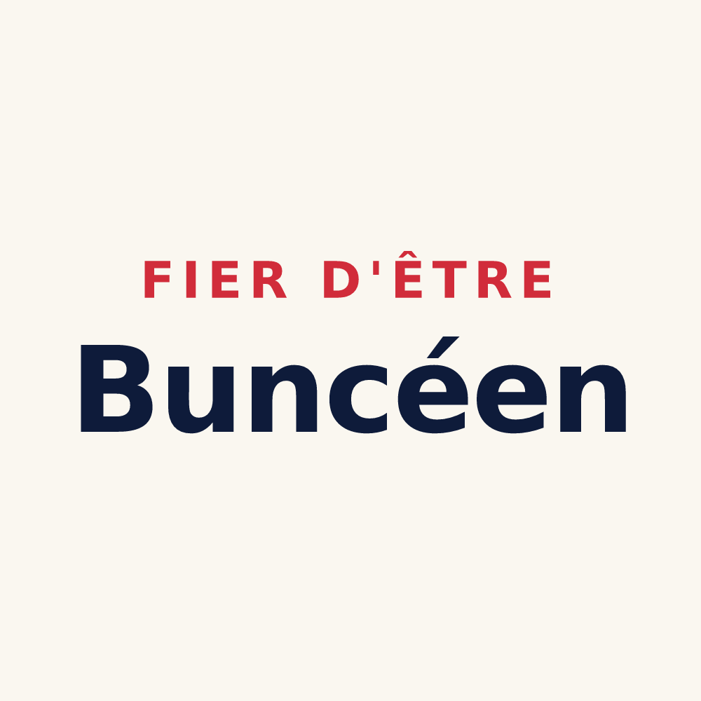 Tasse « Fier d'être Buncéen » — design pour Buncey