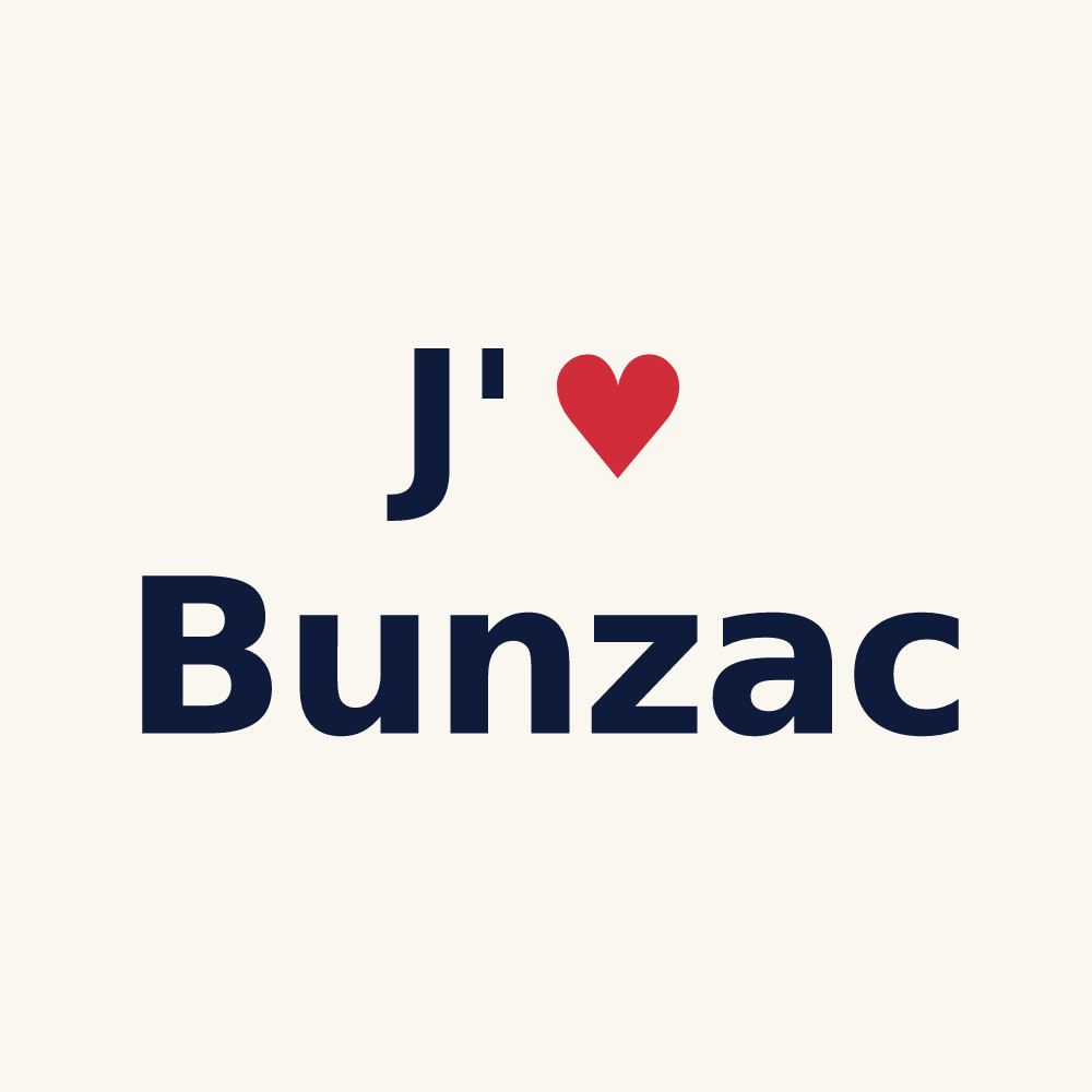 Tasse personnalisée Bunzac — design J'aime Bunzac