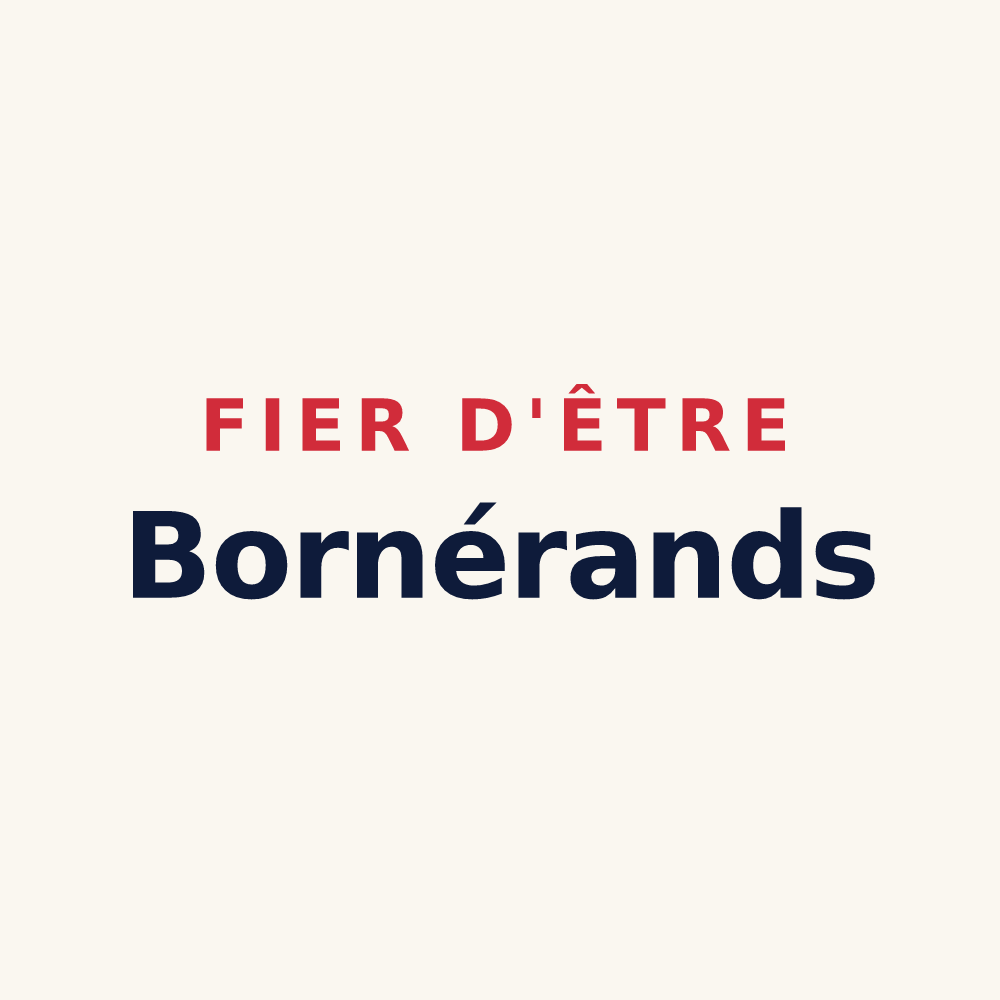 Tasse « Fier d'être Bornérands » — design pour Burdignin