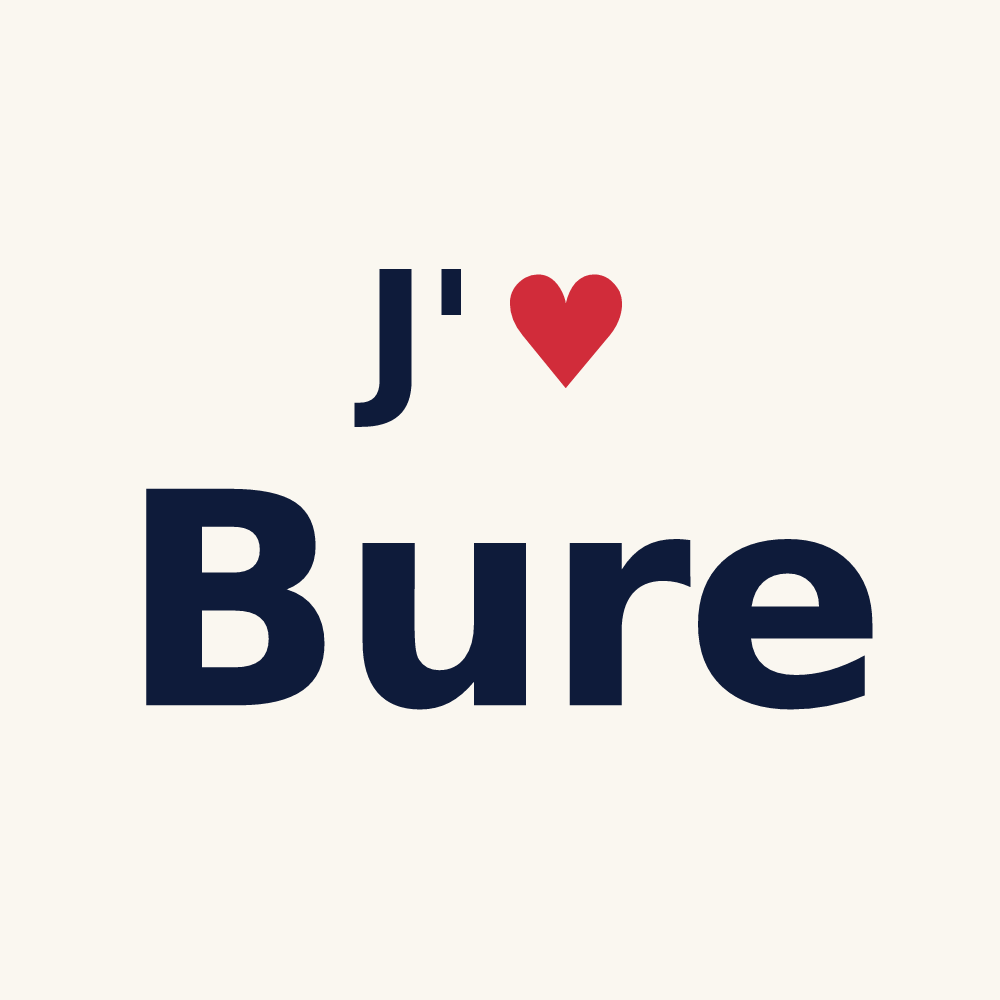 Tasse personnalisée Bure — design J'aime Bure