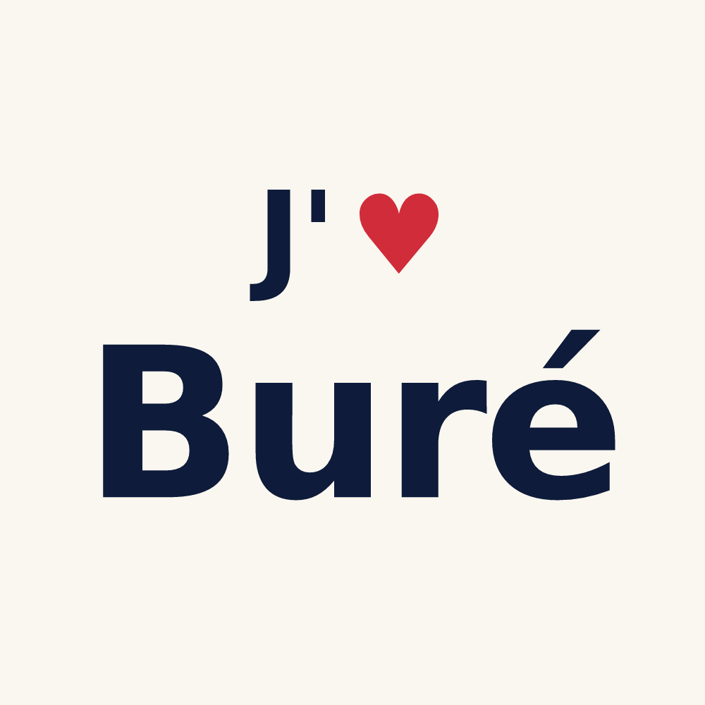 Tasse personnalisée Buré — design J'aime Buré