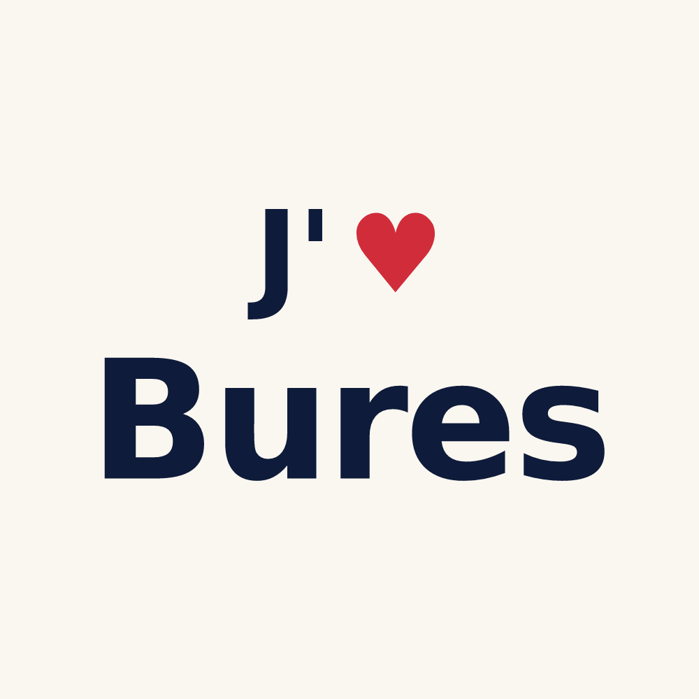 Tasse personnalisée Bures — design J'aime Bures