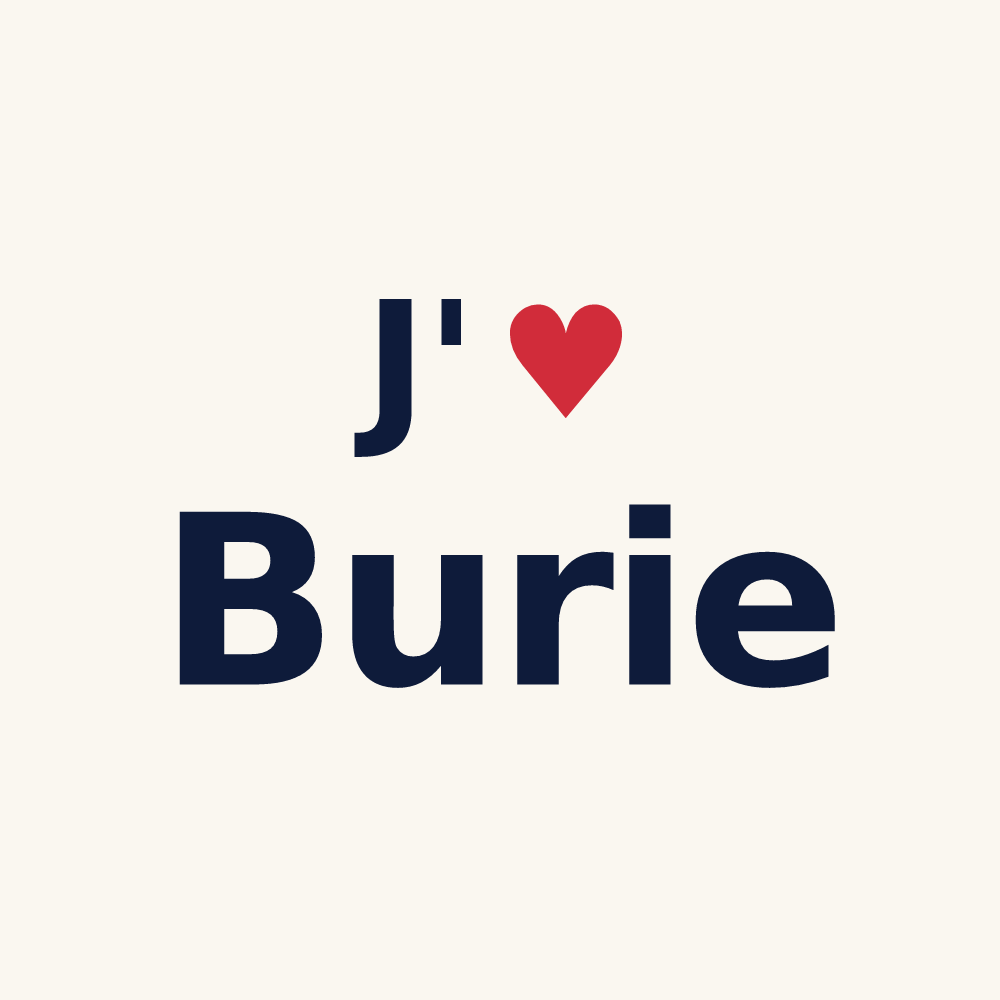 Tasse personnalisée Burie — design J'aime Burie