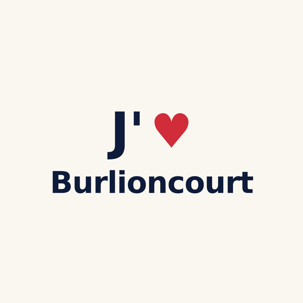 Tasse personnalisée Burlioncourt — design J'aime Burlioncourt