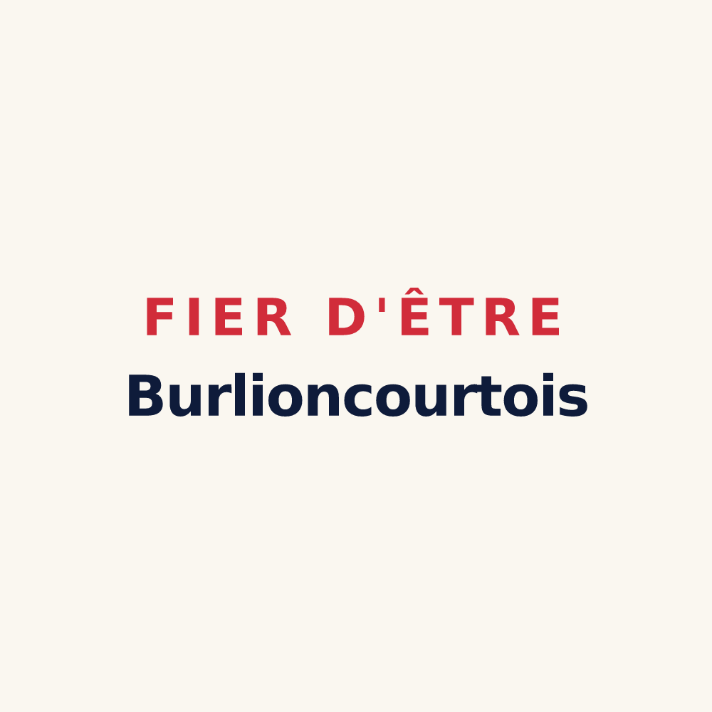 Tasse « Fier d'être Burlioncourtois » — design pour Burlioncourt