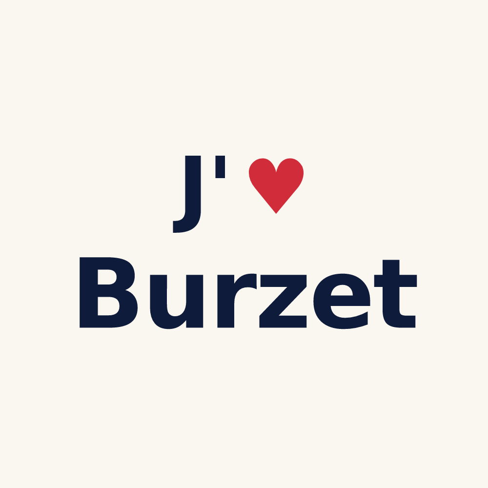 Tasse personnalisée Burzet — design J'aime Burzet