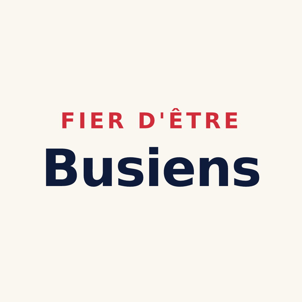 Tasse « Fier d'être Busiens » — design pour Bus-la-Mésière