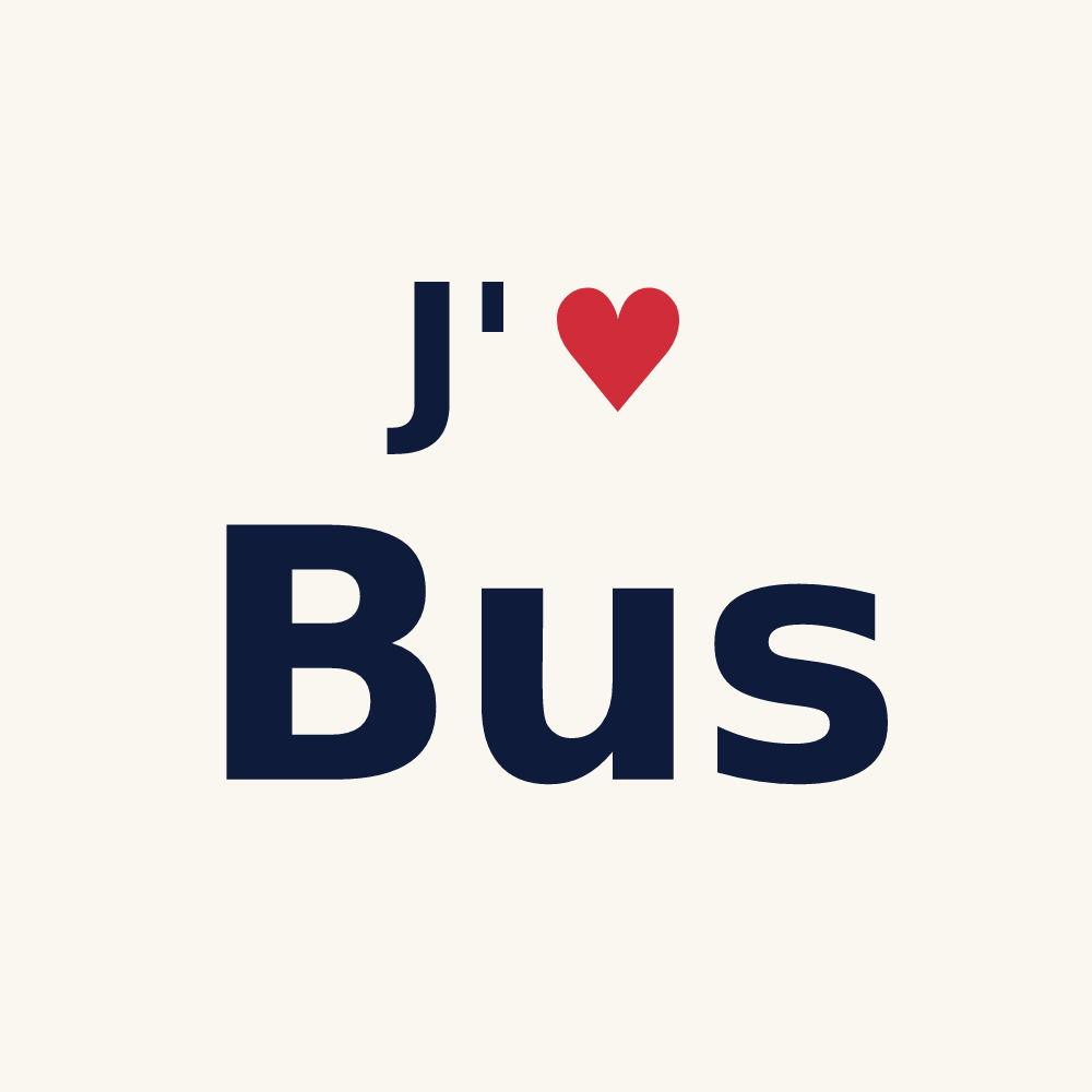 Tasse personnalisée Bus — design J'aime Bus
