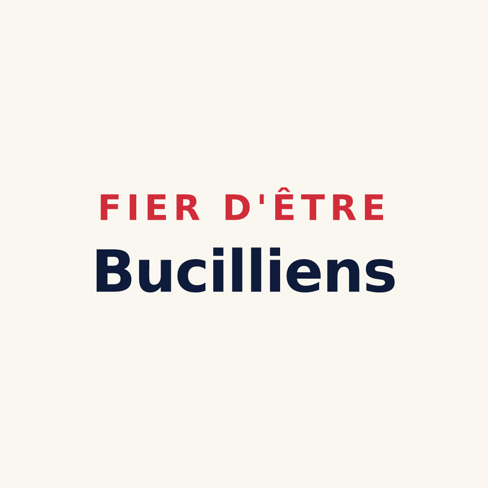 Tasse « Fier d'être Bucilliens » — design pour Busloup