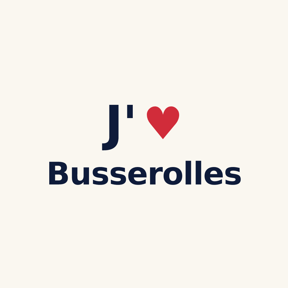 Tasse personnalisée Busserolles — design J'aime Busserolles