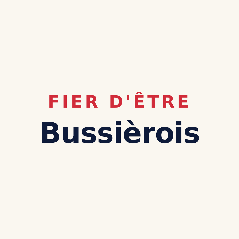 Tasse « Fier d'être Bussièrois » — design pour Bussière-Dunoise