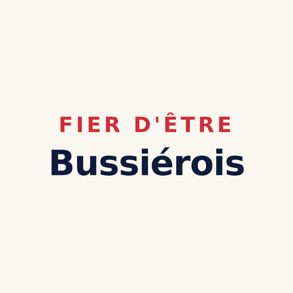 Tasse « Fier d'être Bussiérois » — design pour Bussière-Saint-Georges