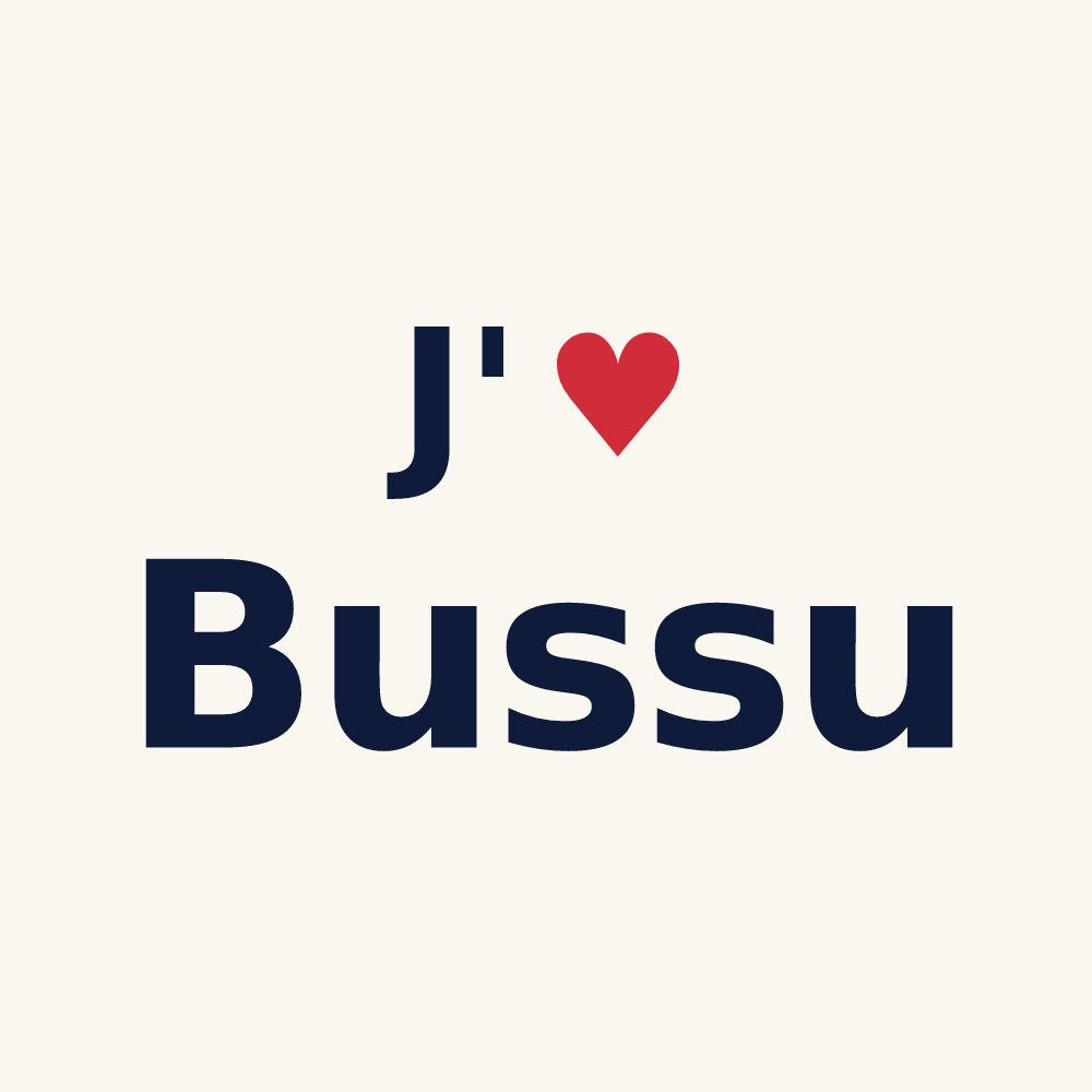 Tasse personnalisée Bussu — design J'aime Bussu