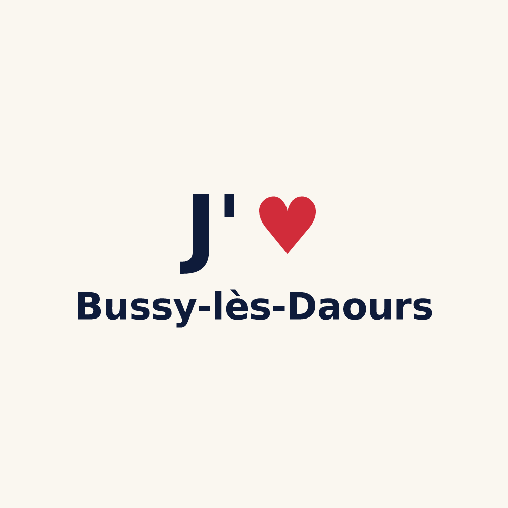 Tasse personnalisée Bussy-lès-Daours — design J'aime Bussy-lès-Daours