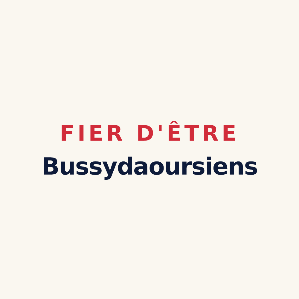 Tasse « Fier d'être Bussydaoursiens » — design pour Bussy-lès-Daours